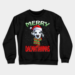 Merry Dalmatianmas Ugly Dalmatian Christmas Xmas Pajamas Crewneck Sweatshirt